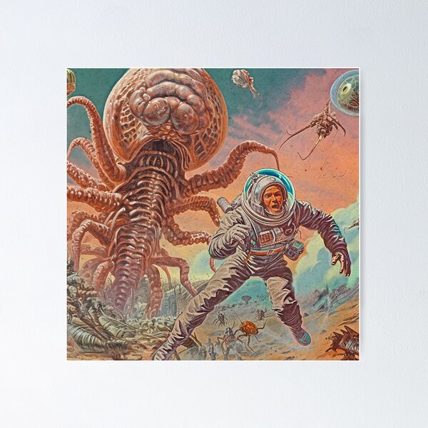 Item preview, ALIEN ASTRONAUT designed and sold by SudeeshArt.