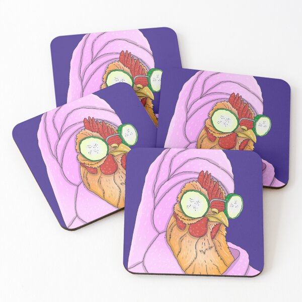 Item preview, Too Glam to Give a Cluck – Sassy Self-Care Hen Sticker designed and sold by Diltoons.