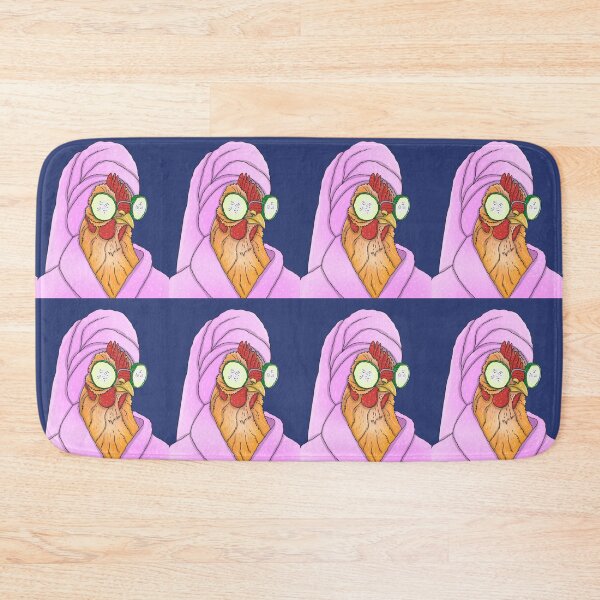 Item preview, Too Glam to Give a Cluck – Sassy Self-Care Hen Sticker designed and sold by Diltoons.
