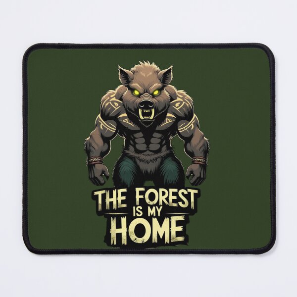 Item preview, Fierce Boar Warrior Survival Design -The Forest Is My Home designed and sold by SnoyTextil.