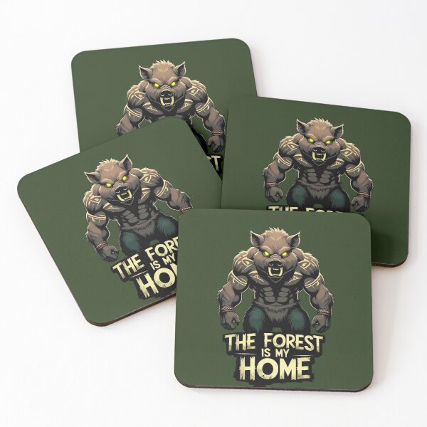 Item preview, Fierce Boar Warrior Survival Design -The Forest Is My Home designed and sold by SnoyTextil.