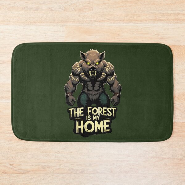 Item preview, Fierce Boar Warrior Survival Design -The Forest Is My Home designed and sold by SnoyTextil.