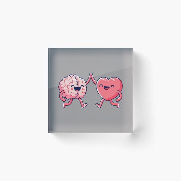 Item preview, Brain and Heart High Five - Mind and Emotions in Harmony designed and sold by Coffee Lifestyle.