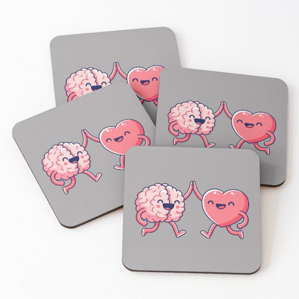 Item preview, Brain and Heart High Five - Mind and Emotions in Harmony designed and sold by Coffee Lifestyle.