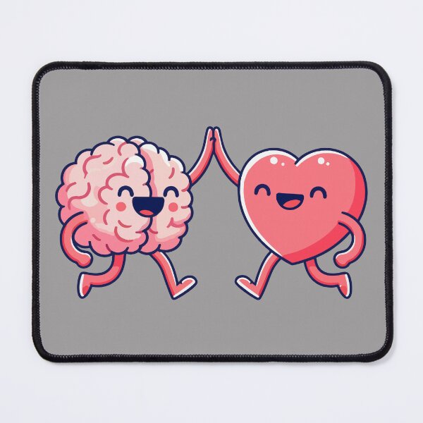 Item preview, Brain and Heart High Five - Mind and Emotions in Harmony designed and sold by Coffee Lifestyle.