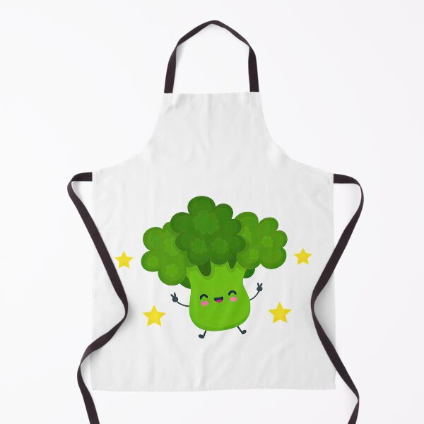 Item preview, Cute Smiling Broccoli Cartoon with Stars designed and sold by ArtfulWeave.