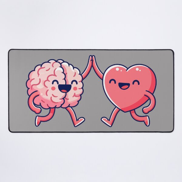 Item preview, Brain and Heart High Five - Mind and Emotions in Harmony designed and sold by Coffee Lifestyle.
