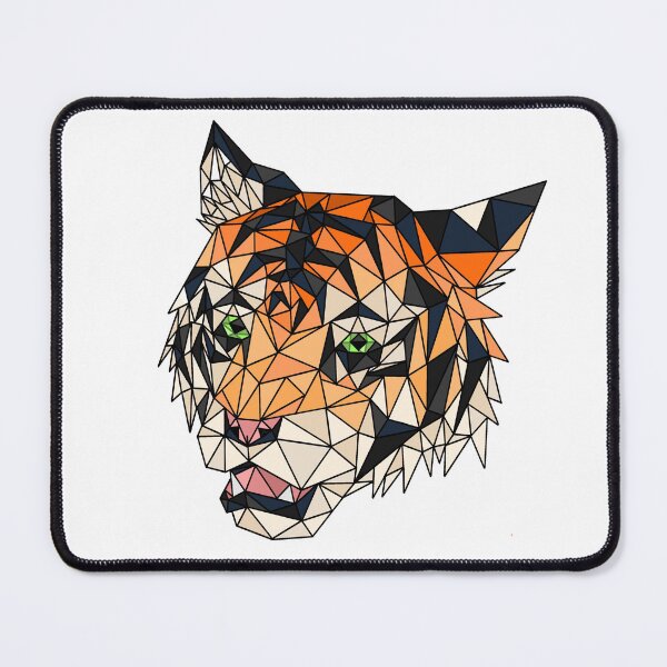 Item preview, Low Poly Tiger Face Art designed and sold by PotsandPens.