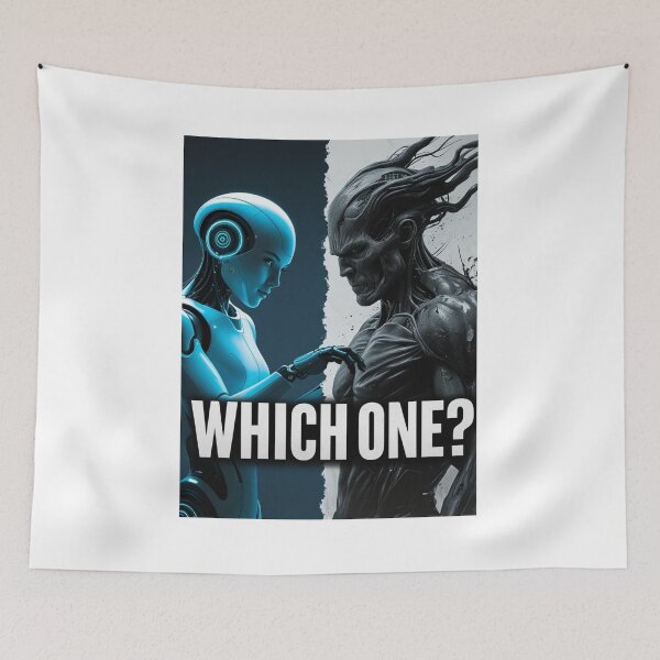 Item preview, Which One? The Dual Faces of Artificial Intelligence designed and sold by smitke.