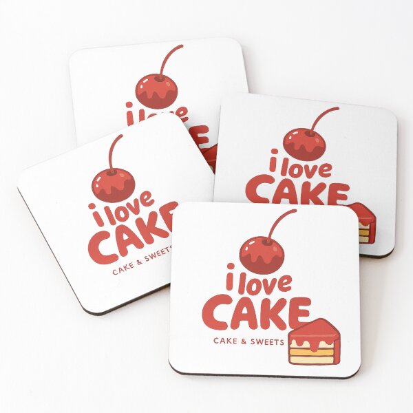 Item preview, Cute Modern Cake Logo with Cherry and Slice designed and sold by Khamique.