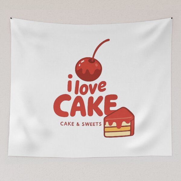Item preview, Cute Modern Cake Logo with Cherry and Slice designed and sold by Khamique.