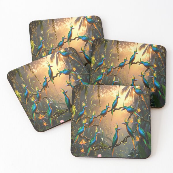 Item preview, Tropical Birds of Paradise Sunrise Dance designed and sold by Max Store.