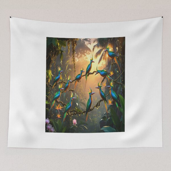 Item preview, Tropical Birds of Paradise Sunrise Dance designed and sold by Max Store.