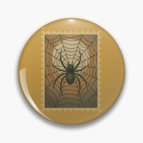 Artikelvorschau, Vintage Halloween Spider Web Stamp Gothic Arachnid Art entworfen und verkauft von Merchandiser099.