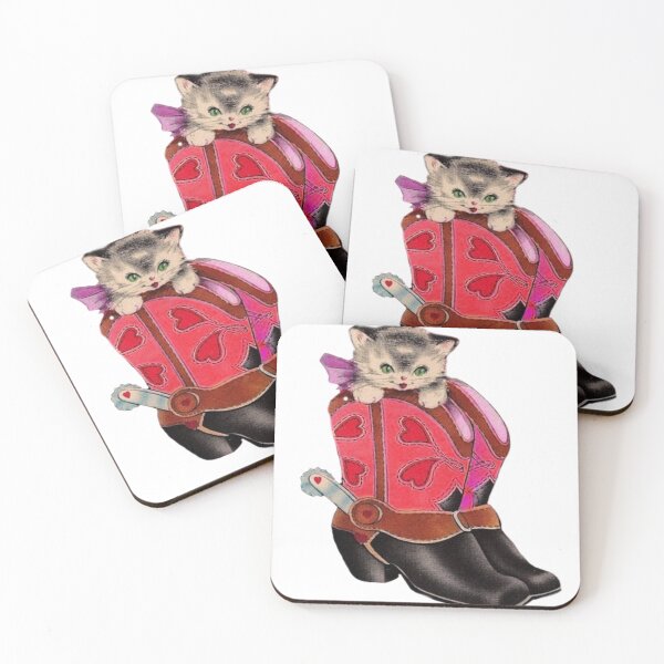 Item preview, Vintage cat in cowboy boots  designed and sold by Pixiedrop.