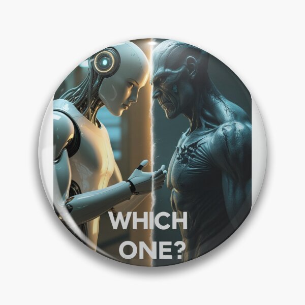 Item preview, Which One? The Dual Faces of Artificial Intelligence designed and sold by smitke.