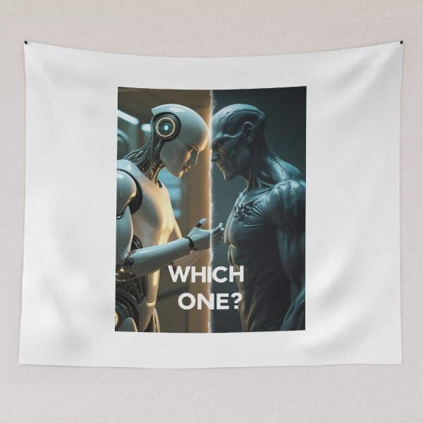 Item preview, Which One? The Dual Faces of Artificial Intelligence designed and sold by smitke.