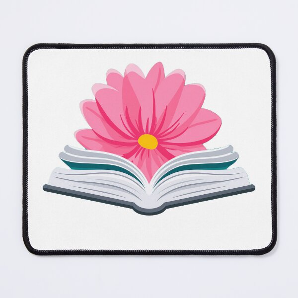 Item preview, Pink flower opening book sticker designed and sold by DesignPMG.