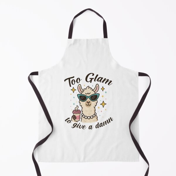 Item preview, Too glam to give a damn lama art designed and sold by CleanDecor.