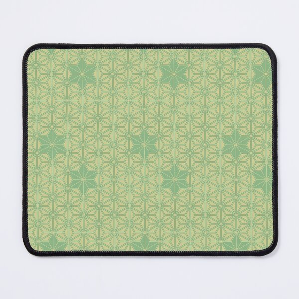 Item preview, Green Asanoha Kimono Pattern designed and sold by urrin DESIGN.