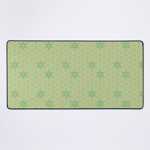Item preview, Green Asanoha Kimono Pattern designed and sold by urrin DESIGN.