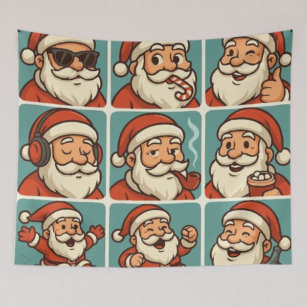 Item preview, Funny Santa Claus – 9 Festive Cartoon Characters designed and sold by CheriTanya.