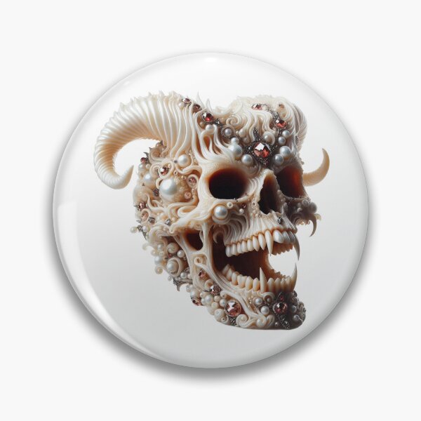 Item preview, Pearl skull of demon adorned with gems and pearls designed and sold by MadinaFatt.