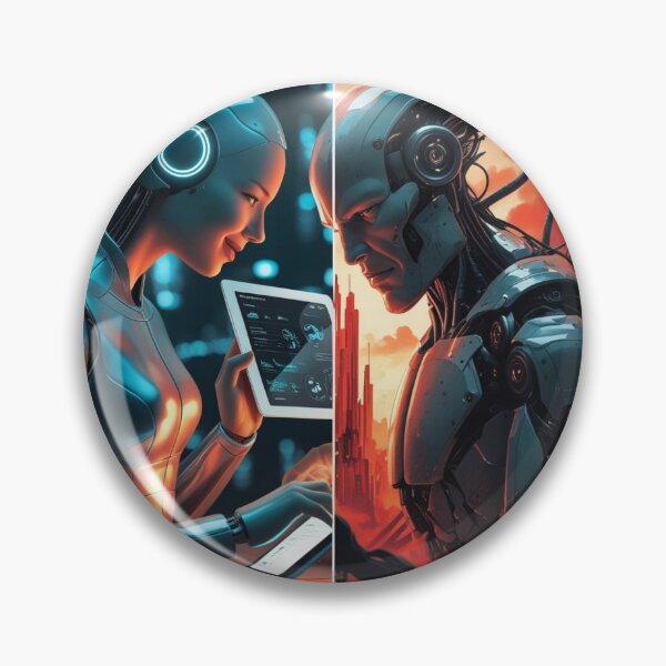 Item preview, Which One? The Dual Faces of Artificial Intelligence designed and sold by smitke.