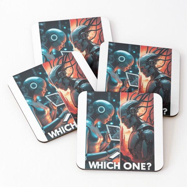 Item preview, Which One? The Dual Faces of Artificial Intelligence designed and sold by smitke.