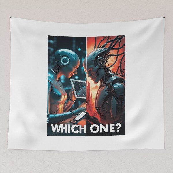Item preview, Which One? The Dual Faces of Artificial Intelligence designed and sold by smitke.