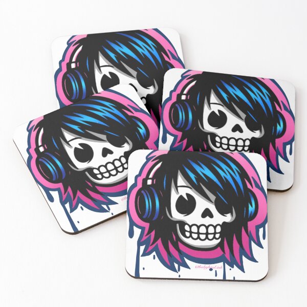 Item preview, Scene skull designed and sold by Babybirdink.