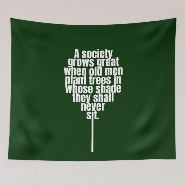 Item preview, A Society Grows Great - Inspirational Quote designed and sold by GeeThang.