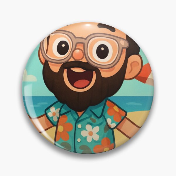 Item preview, Just a cool guy wearing his Hawaiian shirt and flip flops! designed and sold by MattBStickers.