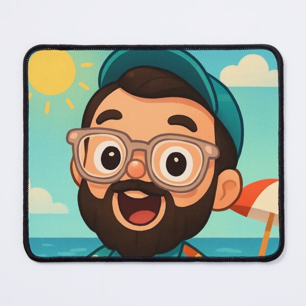 Item preview, Just a cool guy wearing his Hawaiian shirt and flip flops! designed and sold by MattBStickers.