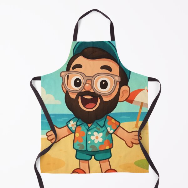 Item preview, Just a cool guy wearing his Hawaiian shirt and flip flops! designed and sold by MattBStickers.