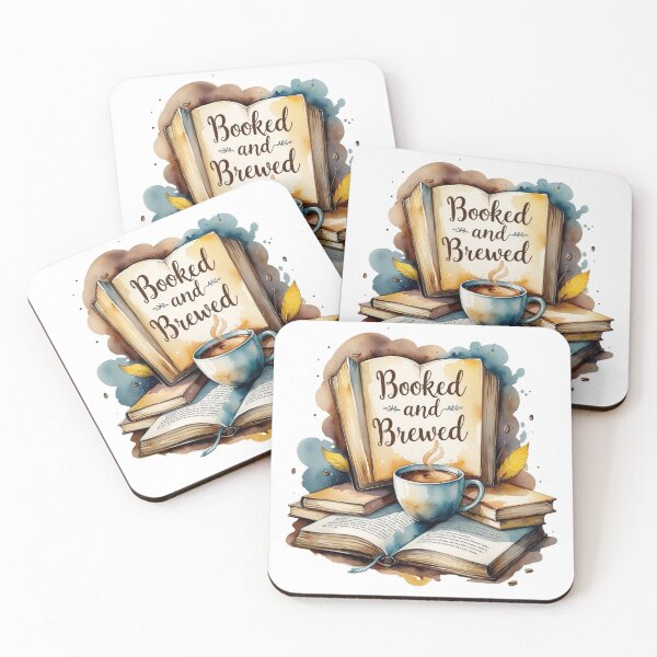 Item preview, Booked Brewed Coffee Fueled Bookworm Life designed and sold by SR8891.