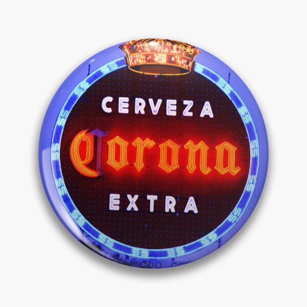Item preview, Vintage Corona neon sign at night in Mexico City designed and sold by Charles Harker.