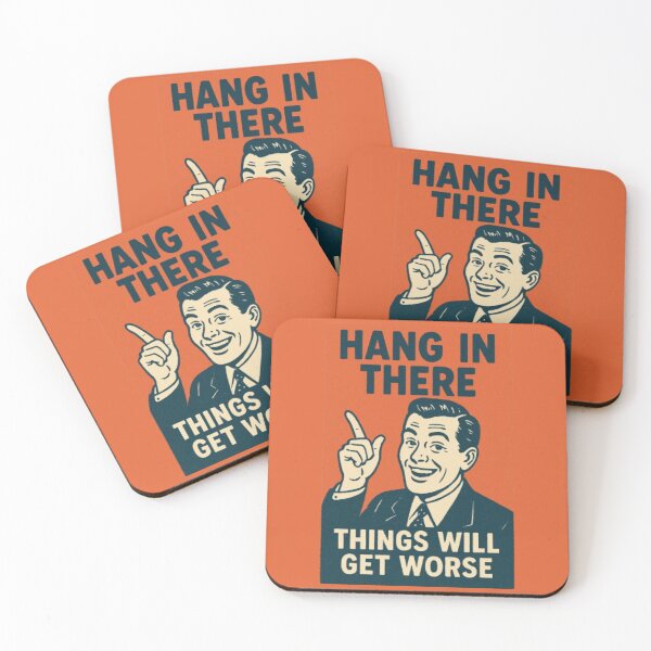 Item preview, Retro Dark Humour Motivational Design designed and sold by ShamblesShirts.