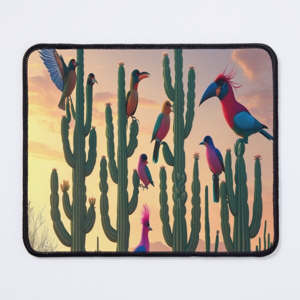 Item preview, Surreal Desert Birds Cactus Oasis Twilight designed and sold by Max Store.