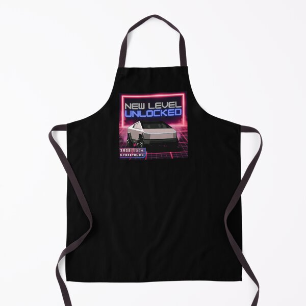 Item preview, 2025 Tesla Cybertruck New Level Unlocked retro Synthwave  designed and sold by Fan Art Station .