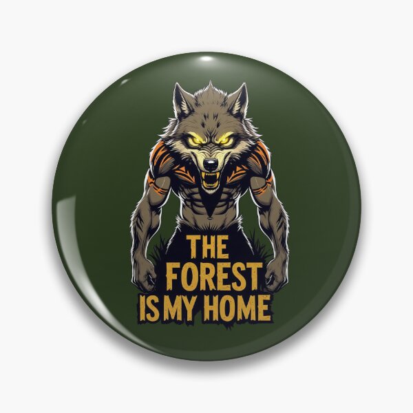 Item preview, Fierce Wolf Warrior Survival Design -The Forest Is My Home designed and sold by SnoyTextil.