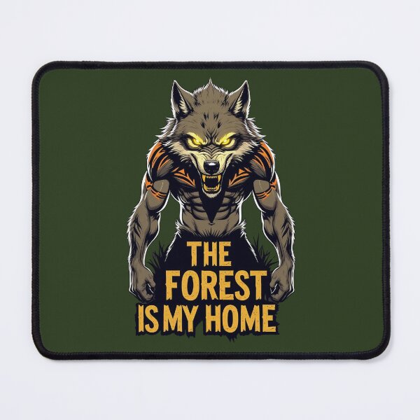 Item preview, Fierce Wolf Warrior Survival Design -The Forest Is My Home designed and sold by SnoyTextil.