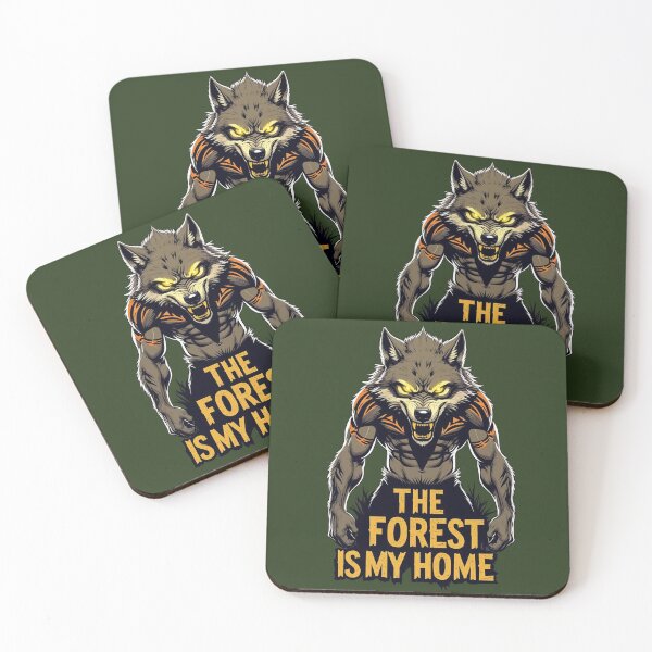 Item preview, Fierce Wolf Warrior Survival Design -The Forest Is My Home designed and sold by SnoyTextil.