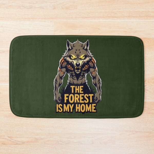 Item preview, Fierce Wolf Warrior Survival Design -The Forest Is My Home designed and sold by SnoyTextil.