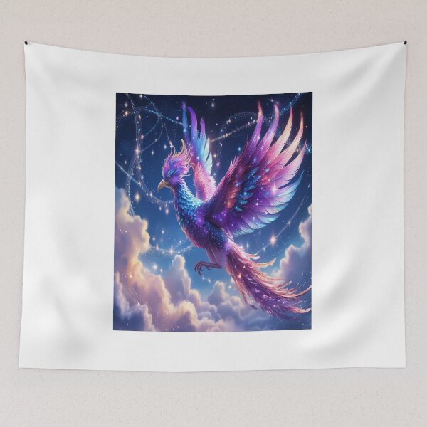 Item preview, Celestial Phoenix Among Starlit Constellations designed and sold by Max Store.