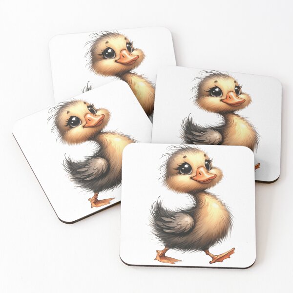 Item preview, Whimsical STRUTTIN' BABY DUCK – Surreal Farm Animal Art designed and sold by WHITE FLAME PRINTS.