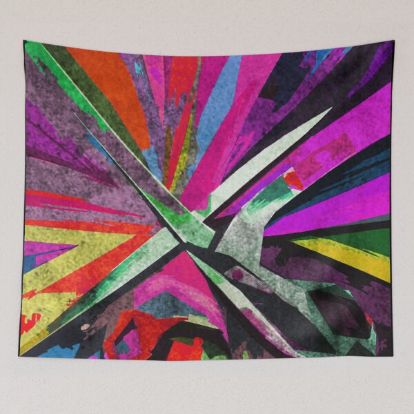 Item preview, Abstract scissors designed and sold by kinpirks.