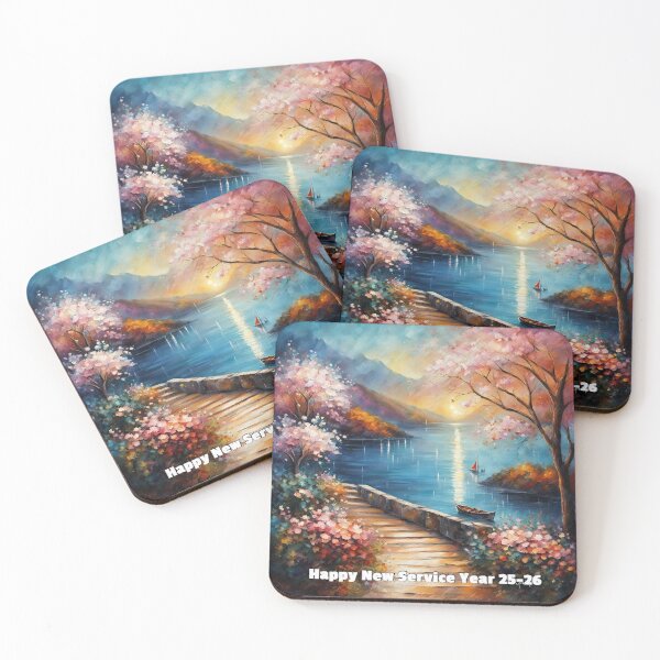 Item preview, Happy Service Year Water Scene designed and sold by IvaRenee.