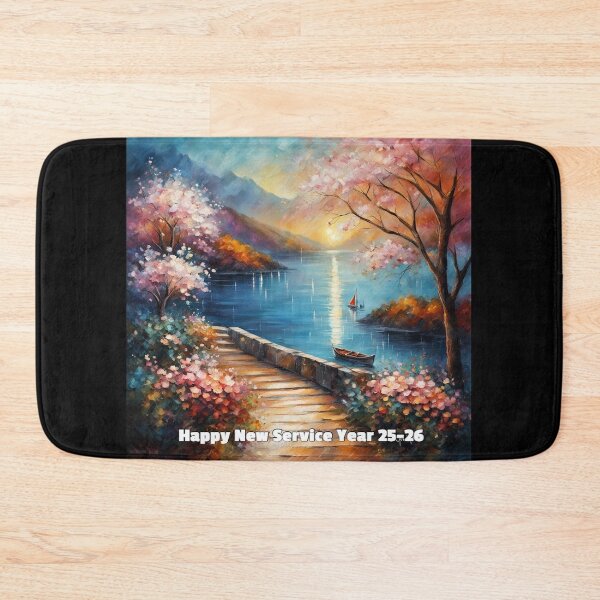 Item preview, Happy Service Year Water Scene designed and sold by IvaRenee.