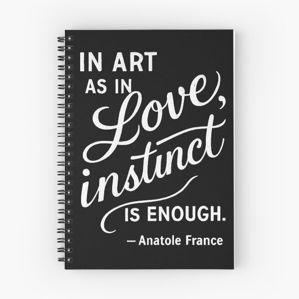 Item preview, "In art as in love, instinct is enough" - White designed and sold by ~ Th*mas ~.